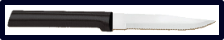 3 7/8" Serrated Steak Knife by Rada Cutlery - Black SS Resin Handle*