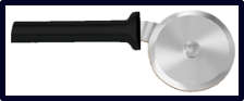3" Pizza Cutter by Rada Cutlery- Black SS Resin Handle*