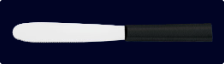 5 3/8" Spreader Knife by Rada Cutlery - Black SS Resin Handle*