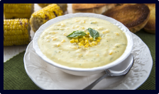 Roasted Corn Chowder Soup by Rada Cutlery