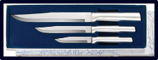 Housewarming Knives 3 Knife Gift Set by Rada Cutlery -Brushed Aluminum
