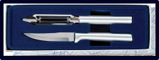 Pare & Peel 2 Knife Gift Set by Rada Cutlery- Brushed Aluminum