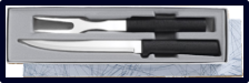 Carving Knife & Fork Gift Set by Rada Cutlery  - Black SS Resin*