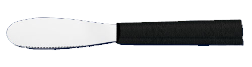 3 3/8" Spreader Knife by Rada Cutlery - Black SS Resin Handle* (SKU: W235)