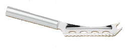 5 1/4" Cheese Knife by Rada Cutlery - Brushed Aluminum Handle (SKU: R139)