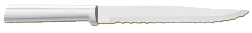 7" Serrated Slicing Knife by Rada Cutlery - Brushed Aluminum Handle (SKU: R138)