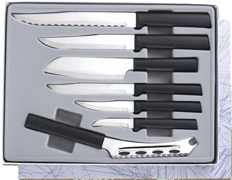 Starter Set Part 2 - 7 Knife Gift Set by Rada Cutlery -Black SS Resin*