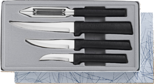Meal Preparation 4 Knife Gift Set by Rada Cutlery - Black SS Resin*