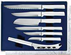 Starter Set Part 2 - 7 Knife Gift Set by Rada Cutlery Brushed Aluminum